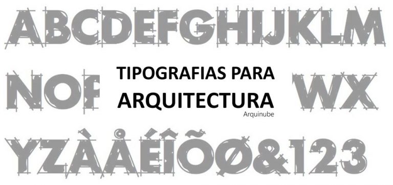 tipografias-para-arquitectura - arquinube