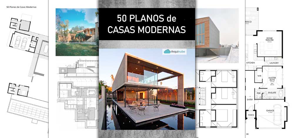 50 planos de casas modernas