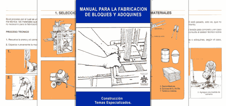 Manual para la Fabricación de Bloques y Adoquines