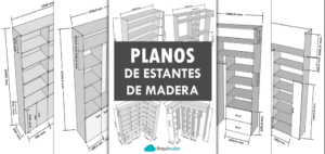 Planos de Estantes de Madera o melamina