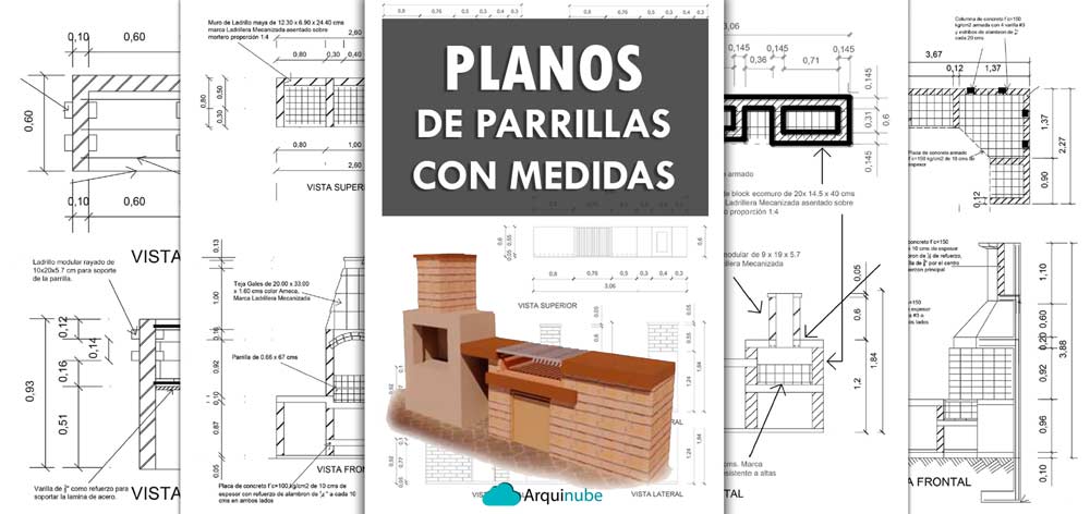 Planos de Parrillas con Medidas PDF